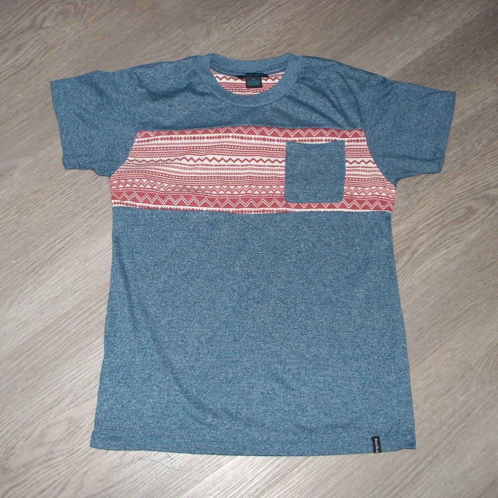 Bold Blue Boys Pocket Short Sleeve T Shirt Size 12